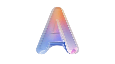 AltPad Global logo — 3D gradient letter A